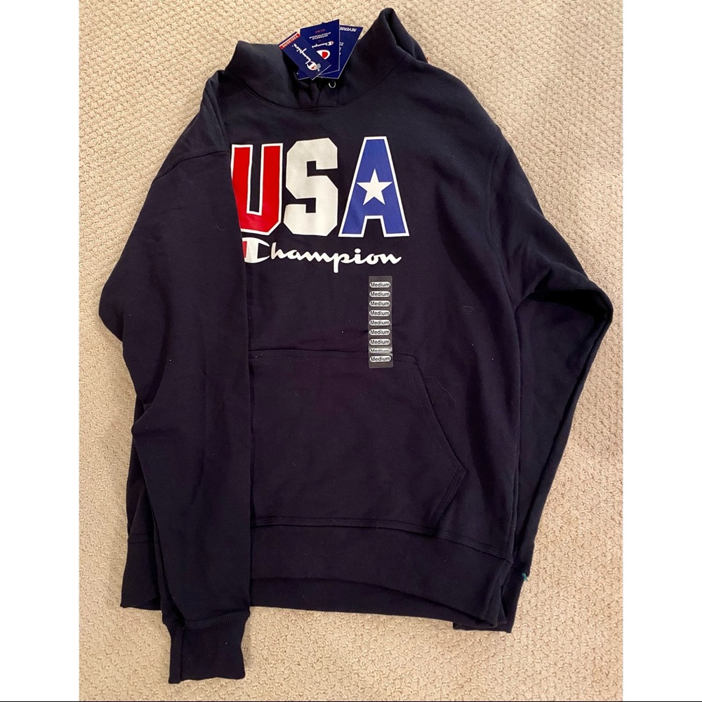 NEW Champion USA Hoodie Sweatshirt